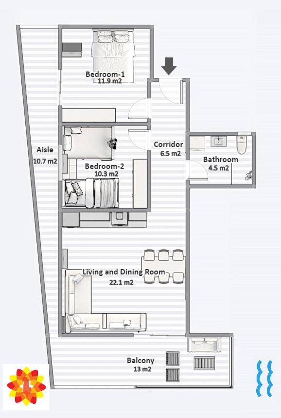Sea And City View Apartment Sarandë 外观 照片